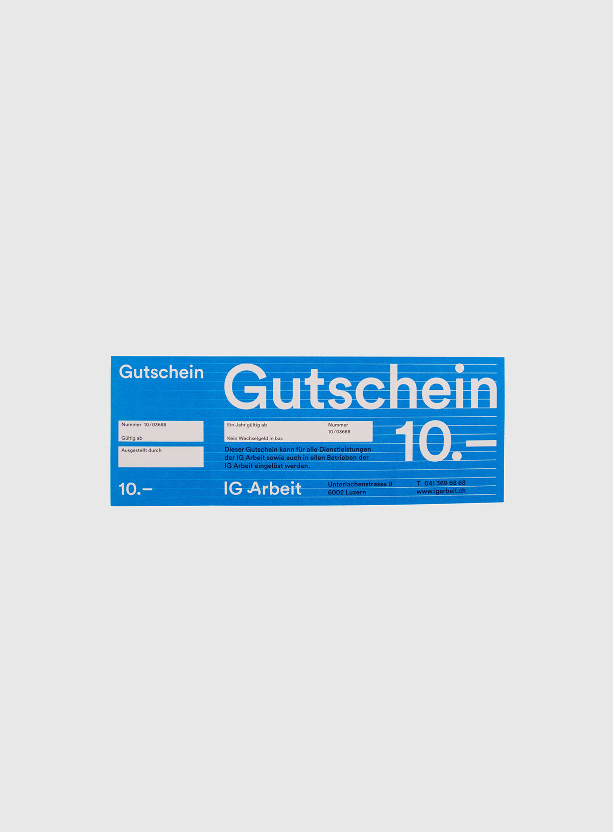 IG Arbeit Gutschein