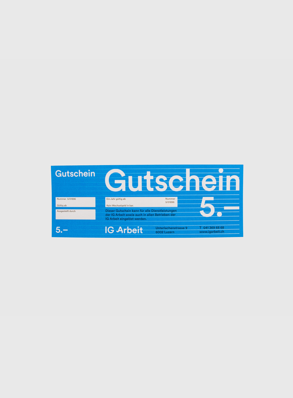 IG Arbeit Gutschein