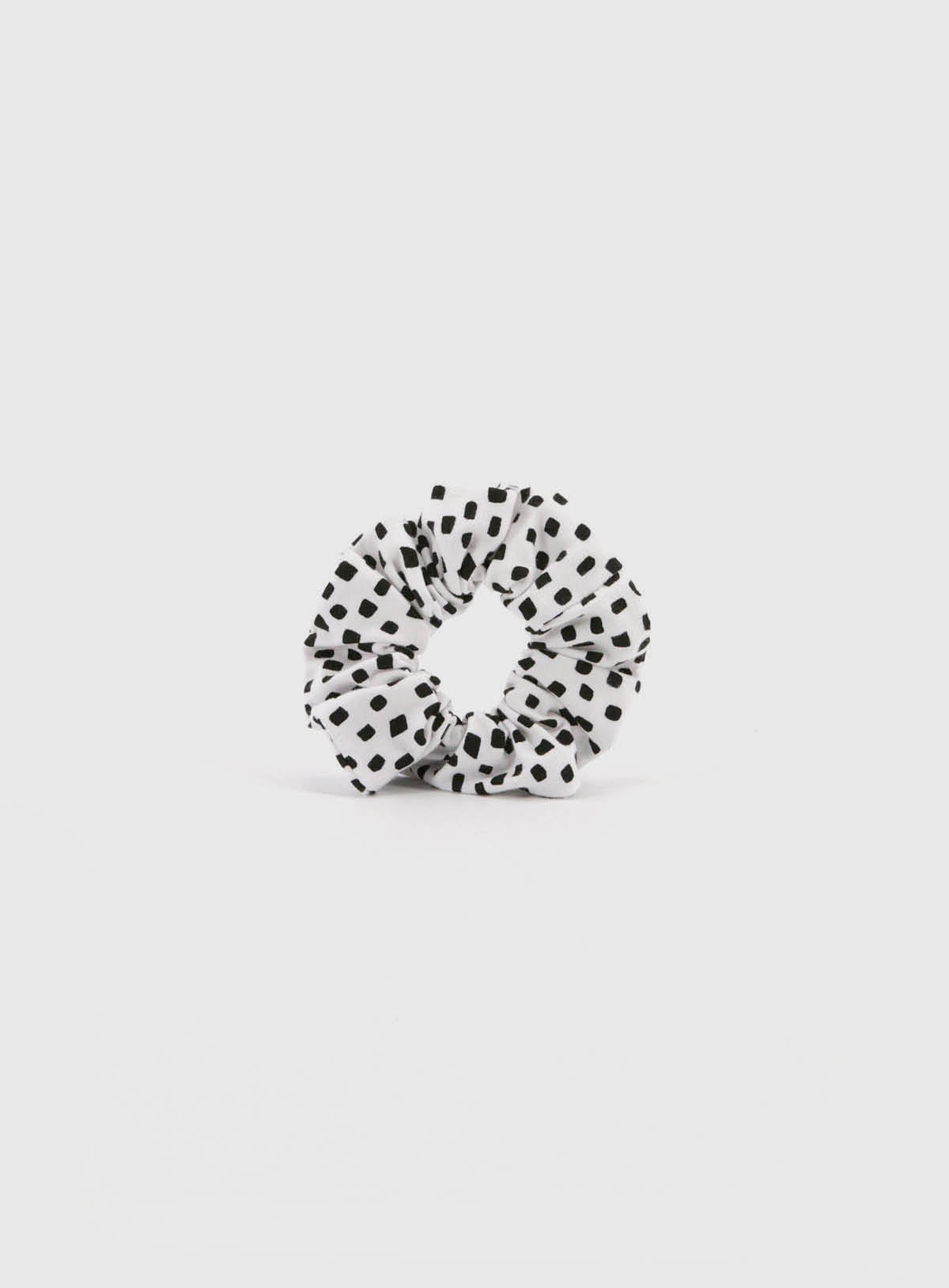 Scrunchie - schwarz/weiss