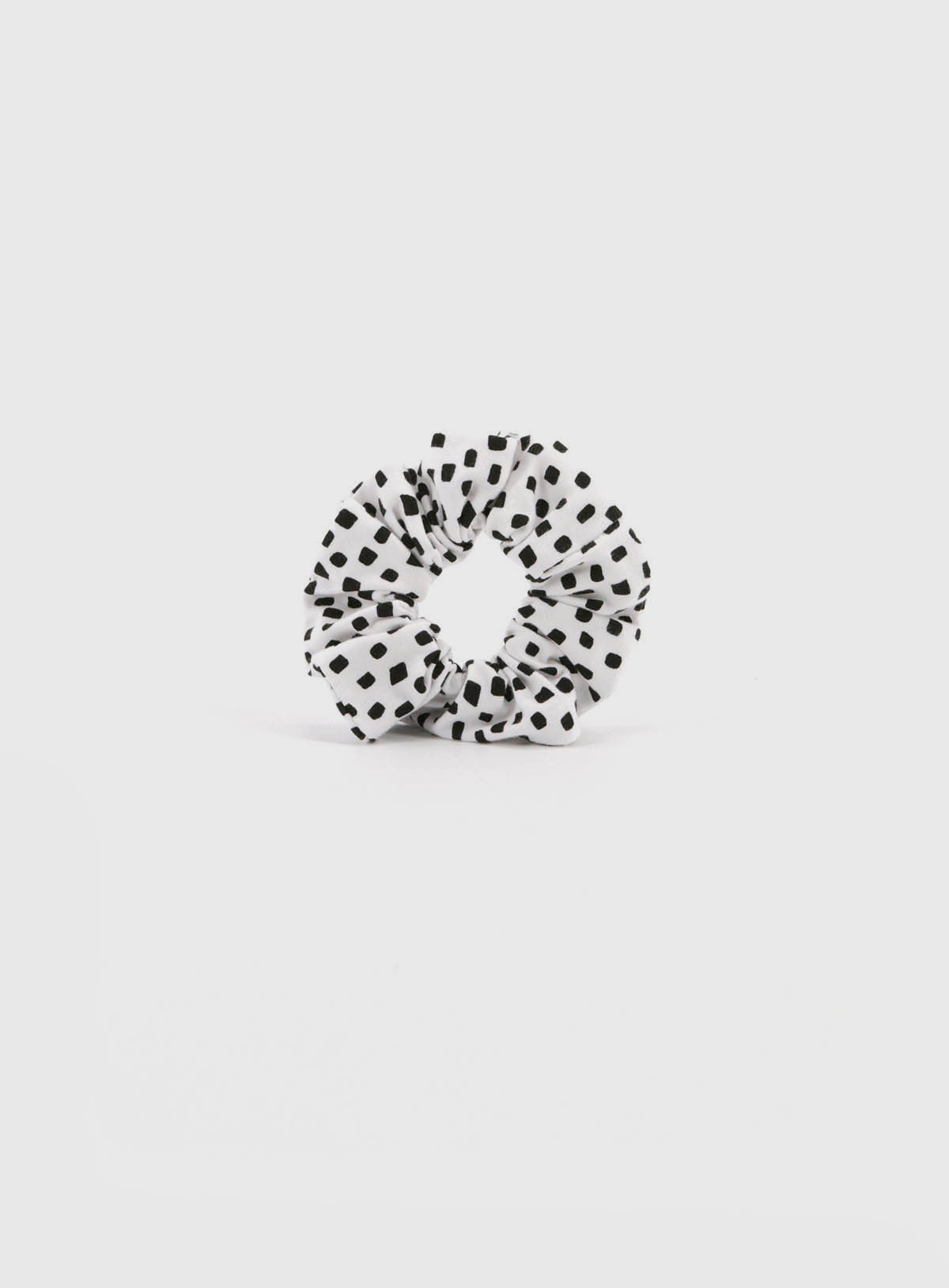 Scrunchies - schwarz / weiss