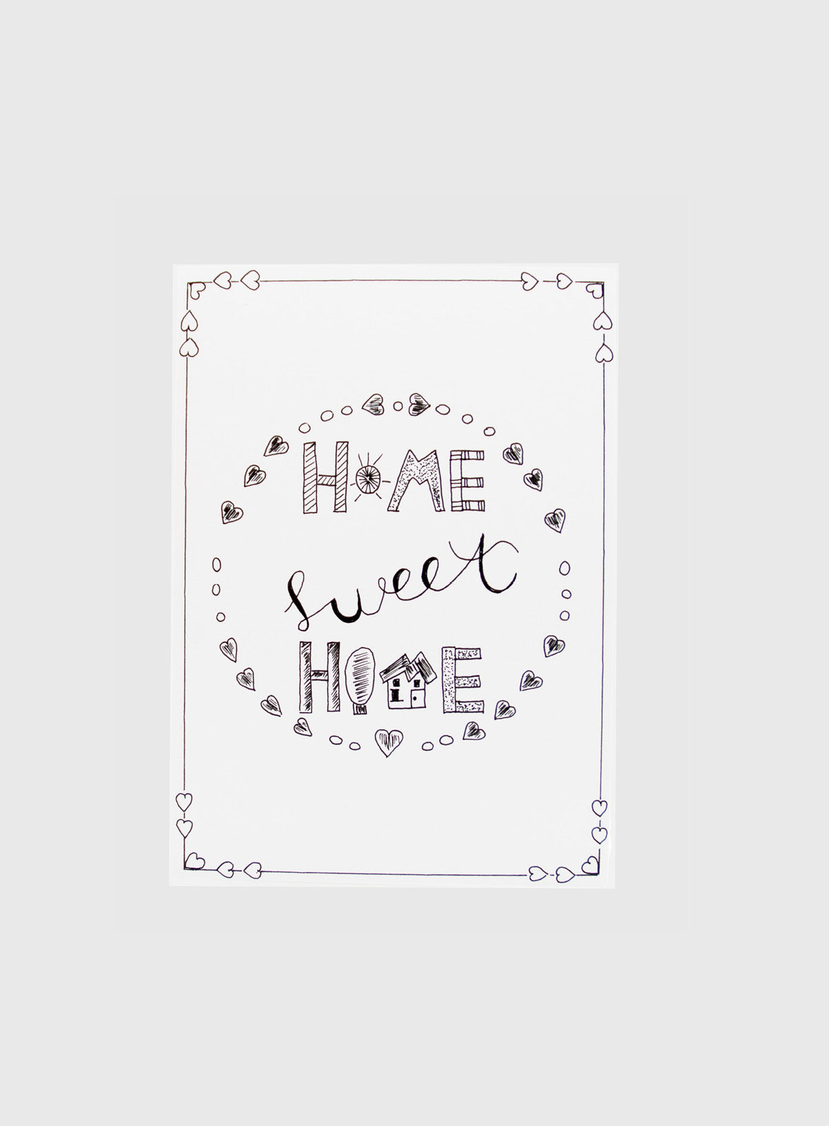 Karte "Home Sweet Home"
