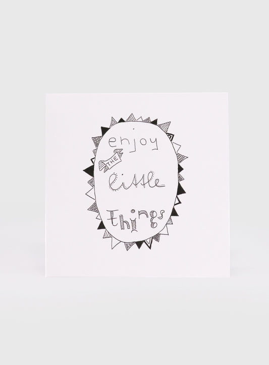 Karte "Enjoy the little things"