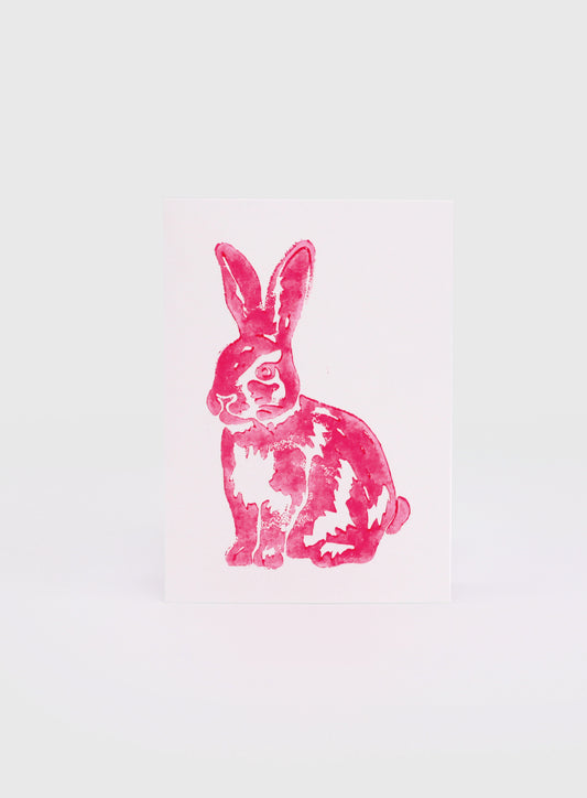 Karte "Osterhase Pink"