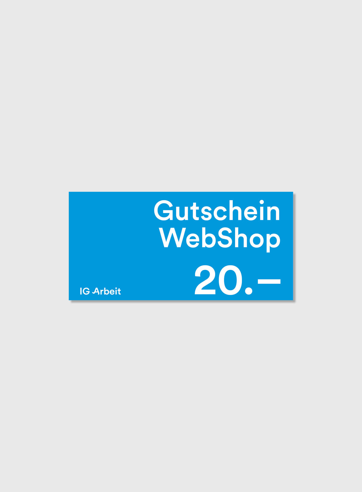 IG Arbeit WebShop Gutschein