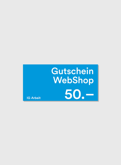 IG Arbeit Web-Shop Gutschein