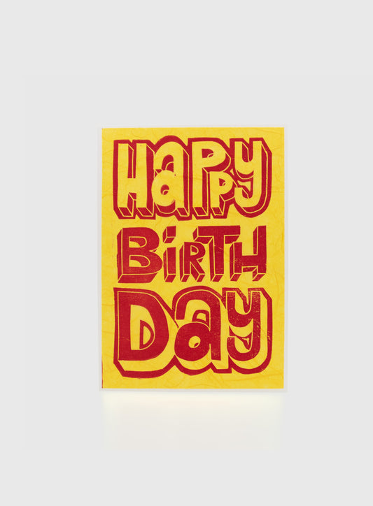 Karte "Happy Birthday 3D"
