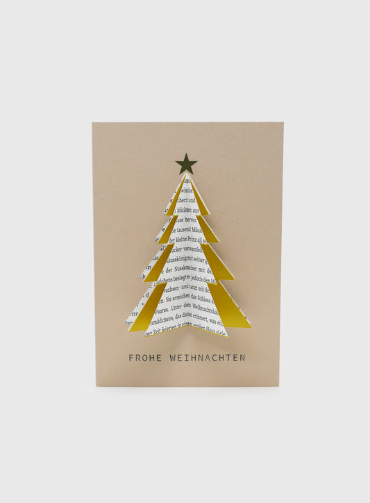 Karte "Weihnachtsbaum-Papier"