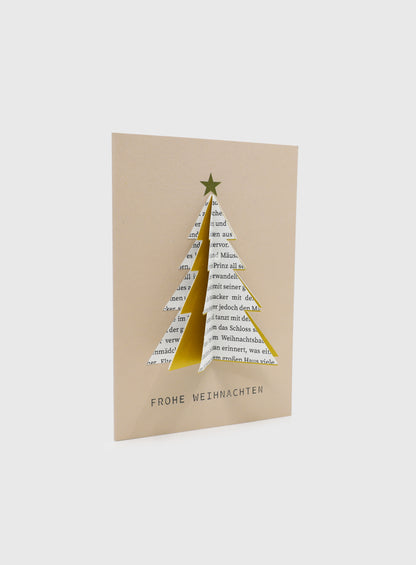 Karte "Weihnachtsbaum-Papier"